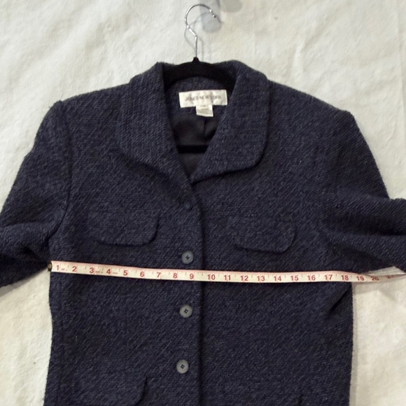 Jones New York Dark Purple/Black Textured Blazer - Picture 8 of 8